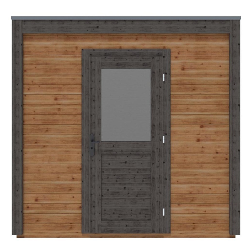 Abri de jardin en bois Nexa 2.59x2.59m - 6.71m2 - Ep. 28mm - Traité