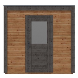 Abri de jardin en bois Nexa 2.59x2.59m - 6.71m2 - Ep. 28mm - Traité