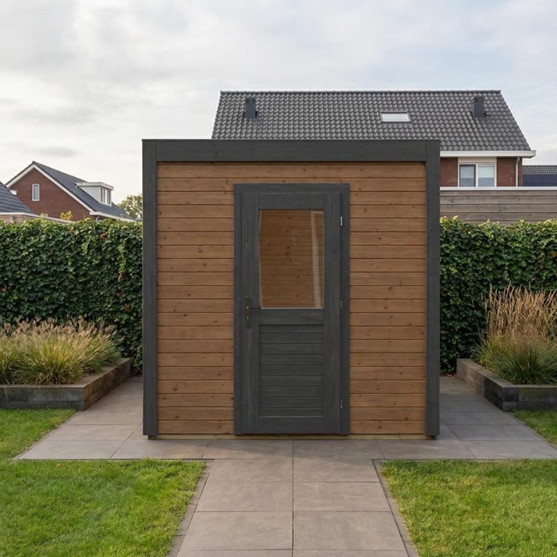 Abri de jardin en bois Nexa 2.59x3.09m - 8m2 - Ep. 28mm - Traité