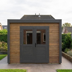 Abri de jardin en bois Sora 3.09x2.59m - 8m2 - Ep. 28mm - Traité