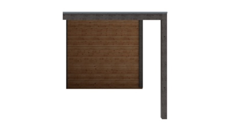 Abri de jardin en bois MC 2.47x2.59m - 6.4m2 - Ep. 28mm - Traité