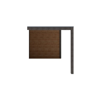 Abri de jardin en bois MC 2.47x3.09m - 7.63m2 - Ep. 28mm - Traité