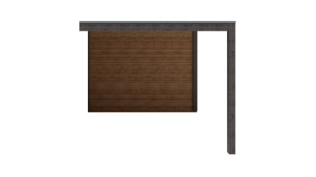 Abri de jardin en bois MC 2.97x3.09m - 9.18m2 - Ep. 28mm - Traité