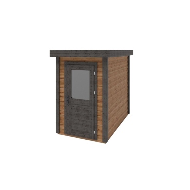 Abri de jardin en bois Mira 1.59x2.59m - 4.11m2 - Ep. 28mm - Traité