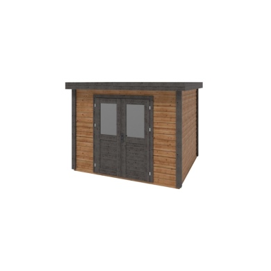 Abri de jardin en bois Aura 3.09x2.59m - 8m2 - Ep. 28mm - Traité