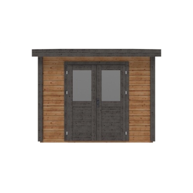 Abri de jardin en bois Aura 3.09x4.09m - 12.64m2 - Ep. 28mm - Traité 2
