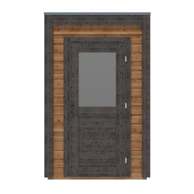 Abri de jardin en bois Veya 1.59x1.59m - 2.53m2 - Ep. 28mm - Traité