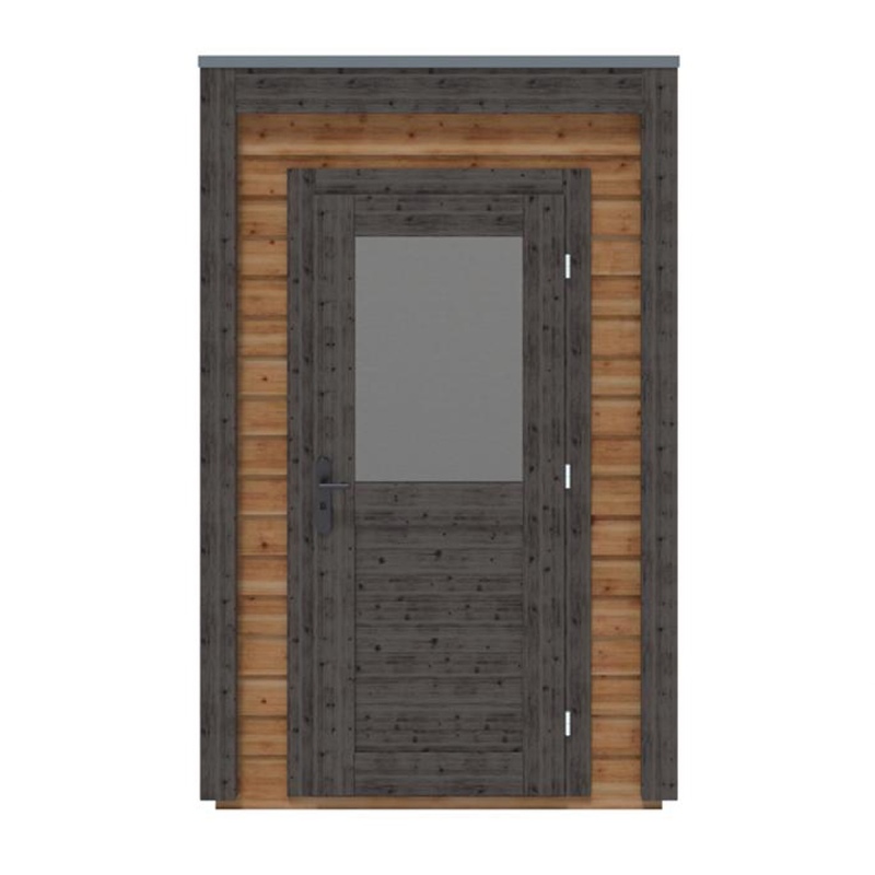 Abri de jardin en bois Veya 1.59x1.59m - 2.53m2 - Ep. 28mm - Traité