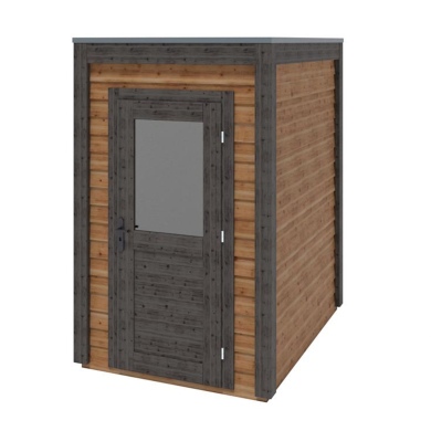 Abri de jardin en bois Veya 1.59x2.09m - 3.32m2 - Ep. 28mm - Traité