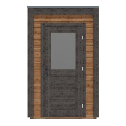 Abri de jardin en bois Veya 1.59x2.09m - 3.32m2 - Ep. 28mm - Traité