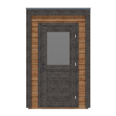 Abri de jardin en bois Veya 1.59x2.59m - 4.12m2 - Ep. 28mm - Traité 2