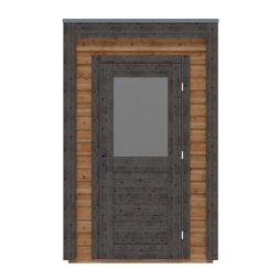 Abri de jardin en bois Veya 1.59x2.59m - 4.12m2 - Ep. 28mm - Traité