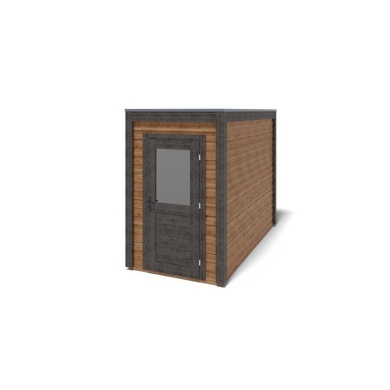 Abri de jardin en bois Veya 1.59x3.09m - 4.91m2 - Ep. 28mm - Traité