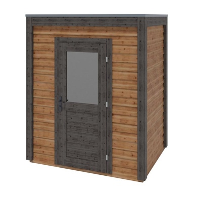 Abri de jardin en bois Luma 2.09x1.59m - 3.32m2 - Ep. 28mm - Traité