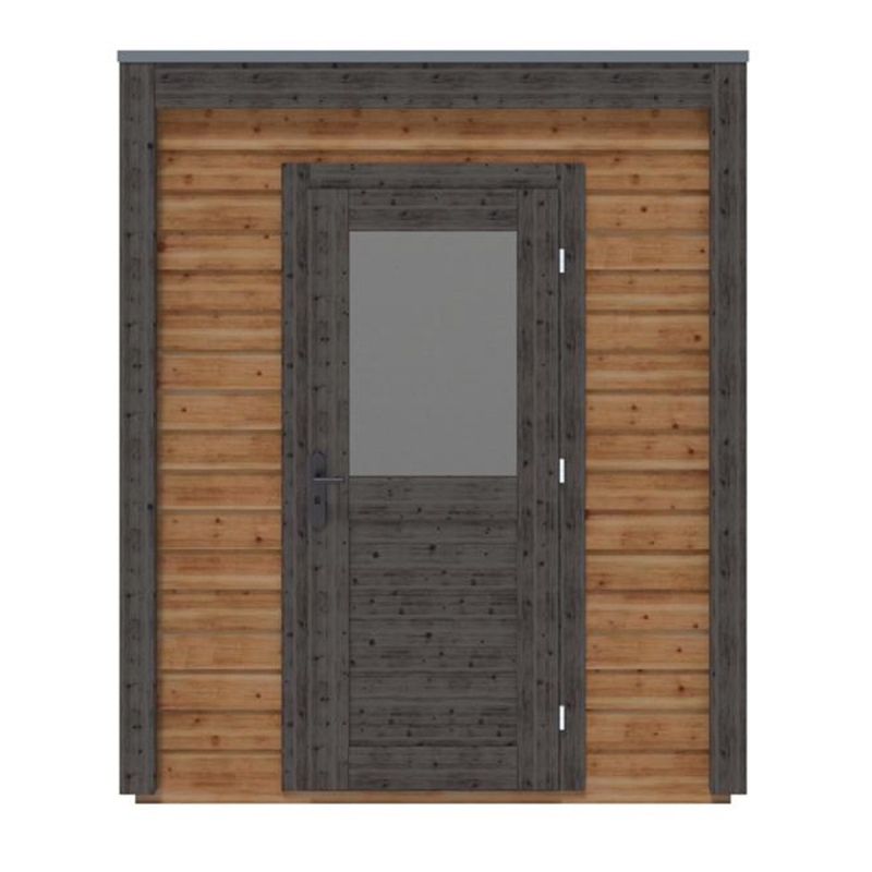 Abri de jardin en bois Luma 2.09x1.59m - 3.32m2 - Ep. 28mm - Traité