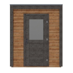 Abri de jardin en bois Luma 2.09x1.59m - 3.32m2 - Ep. 28mm - Traité