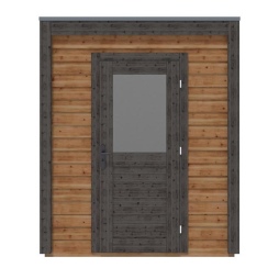 Abri de jardin en bois Luma 2.09x2.09m - 4.37m2 - Ep. 28mm - Traité