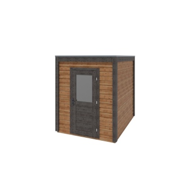Abri de jardin en bois Luma 2.09x2.59m - 5.41m2 - Ep. 28mm - Traité