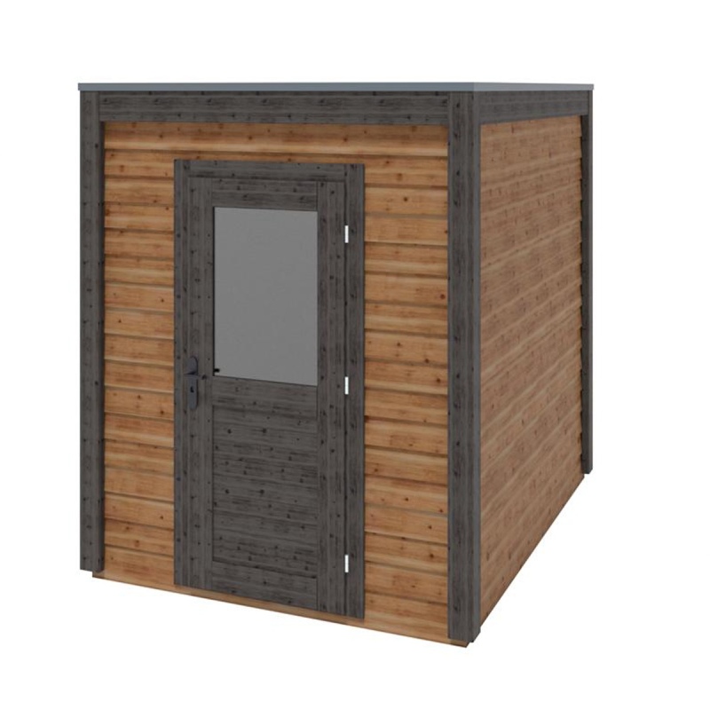 Abri de jardin en bois Luma 2.09x2.59m - 5.41m2 - Ep. 28mm - Traité