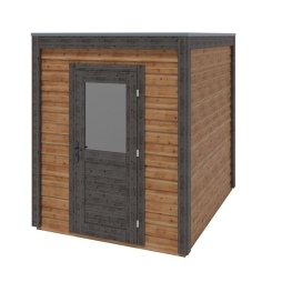 Abri de jardin en bois Luma 2.09x2.59m - 5.41m2 - Ep. 28mm - Traité