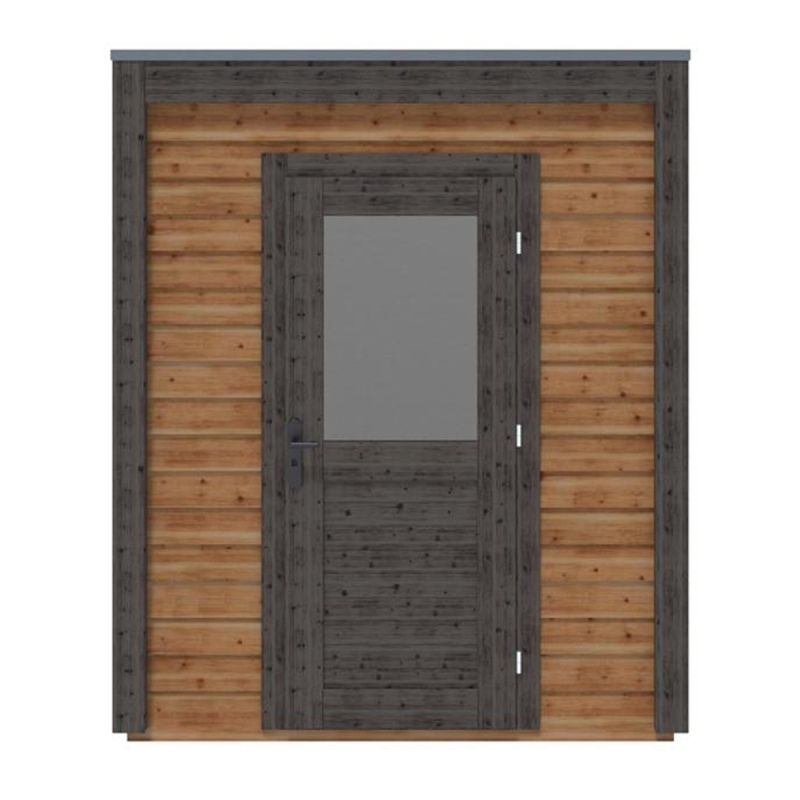 Abri de jardin en bois Luma 2.09x2.59m - 5.41m2 - Ep. 28mm - Traité