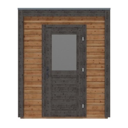 Abri de jardin en bois Luma 2.09x2.59m - 5.41m2 - Ep. 28mm - Traité
