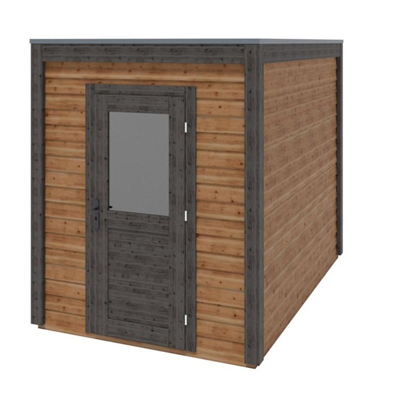 Abri de jardin en bois Luma 2.09x3.09m - 6.46m2 - Ep. 28mm - Traité