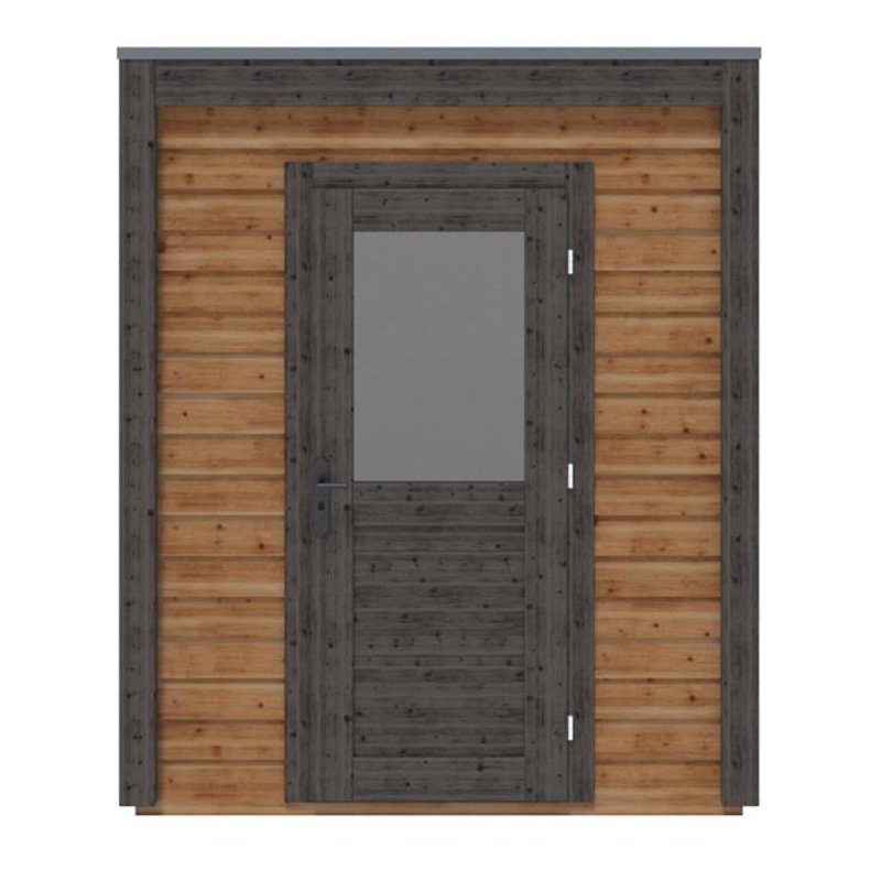 Abri de jardin en bois Luma 2.09x3.09m - 6.46m2 - Ep. 28mm - Traité