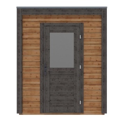 Abri de jardin en bois Luma 2.09x3.09m - 6.46m2 - Ep. 28mm - Traité