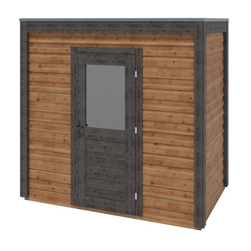 Abri de jardin en bois Nexa 2.59x1.59m - 4.12m2 - Ep. 28mm - Traité