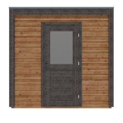 Abri de jardin en bois Nexa 2.59x1.59m - 4.12m2 - Ep. 28mm - Traité