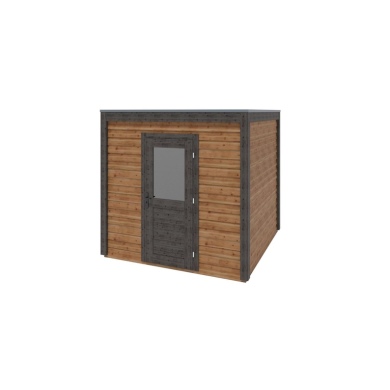 Abri de jardin en bois Nexa 2.59x2.59m - 6.71m2 - Ep. 28mm - Traité