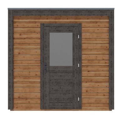Abri de jardin en bois Nexa 2.59x2.59m - 6.71m2 - Ep. 28mm - Traité 2