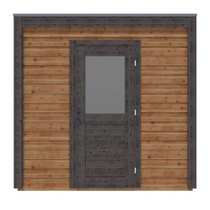 Abri de jardin en bois Nexa 2.59x2.59m - 6.71m2 - Ep. 28mm - Traité