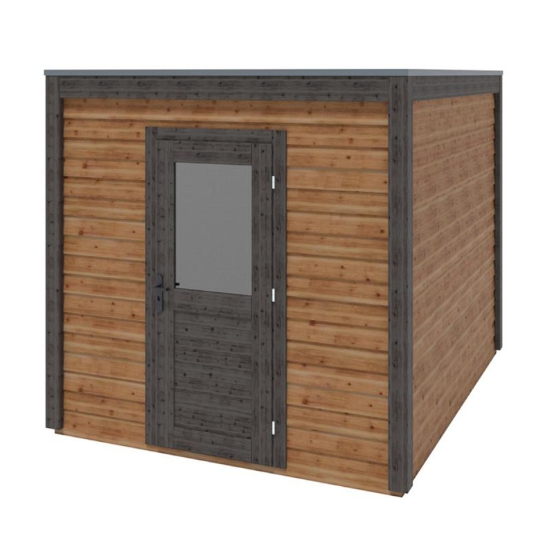 Abri de jardin en bois Nexa 2.59x3.09m - 8m2 - Ep. 28mm - Traité