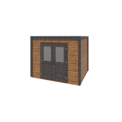 Abri de jardin en bois Sora 3.09x2.59m - 8m2 - Ep. 28mm - Traité