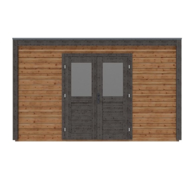 Abri de jardin en bois Nova 4.09x2.59m - 10.59m2 - Ep. 28mm - Traité 2
