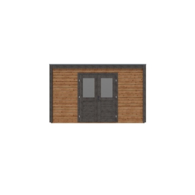 Abri de jardin en bois Nova 4.09x3.09m - 12.64m2 - Ep. 28mm - Traité