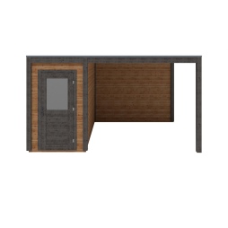Abri de jardin en bois Veya 4.56x3.09m - 14.09m2 - Ep. 28mm - Traité
