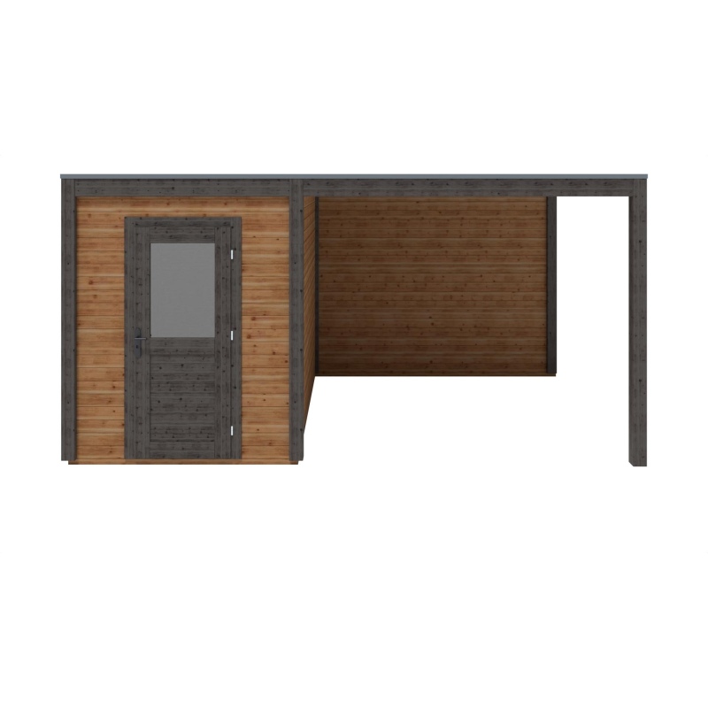 Abri de jardin en bois Luma 5.06x3.09m - 15.64m2 - Ep. 28mm - Traité
