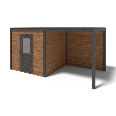 Abri de jardin en bois Nexa 5.06x2.59m - 13.11m2 - Ep. 28mm - Traité 2