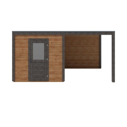 Abri de jardin en bois Nexa 5.06x2.59m - 13.11m2 - Ep. 28mm - Traité