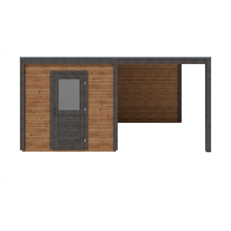 Abri de jardin en bois Nexa 5.06x3.09m - 15.64m2 - Ep. 28mm - Traité