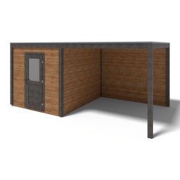 Abri de jardin en bois Nexa 5.56x3.09m - 17.18m2 - Ep. 28mm - Traité