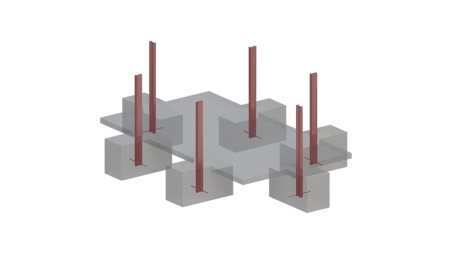 Piscine en bois AQUA 6.1 x 2.85 - H.1.31 m avec plage, gris clair, fixations à sceller