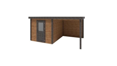 Abri de jardin en bois Rava 5.06x3.09m - 15.63m2 - Ep. 28mm - Traité