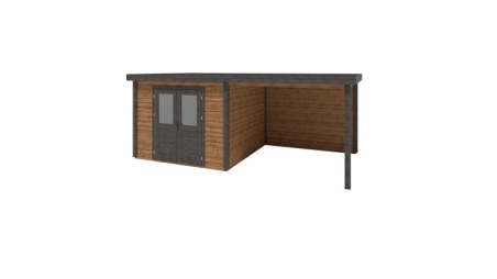 Abri de jardin en bois Aura 6.06x3.09m - 18.72m2 - Ep. 28mm - Traité