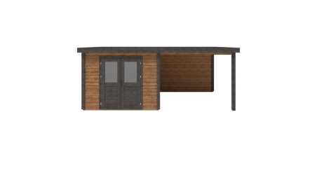 Abri de jardin en bois Aura 6.06x3.09m - 18.72m2 - Ep. 28mm - Traité