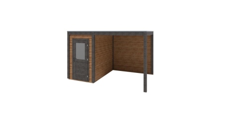 Abri de jardin en bois Veya 4.06x2.59m - 10.52m2 - Ep. 28mm - Traité