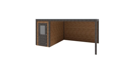 Abri de jardin en bois Veya 5.56x3.09m - 17.18m2 - Ep. 28mm - Traité